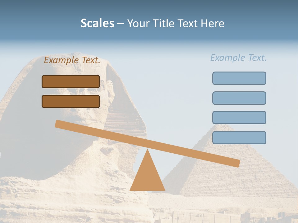Travel Iconic Pyramid PowerPoint Template