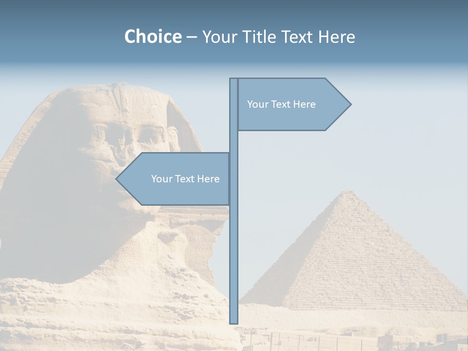 Travel Iconic Pyramid PowerPoint Template