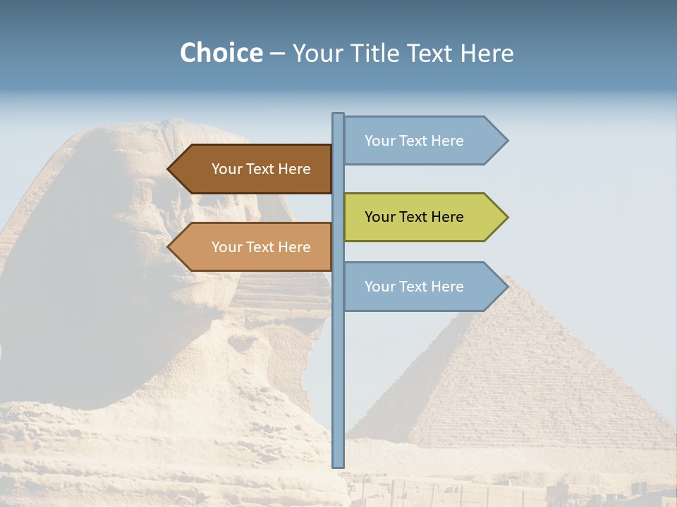 Travel Iconic Pyramid PowerPoint Template