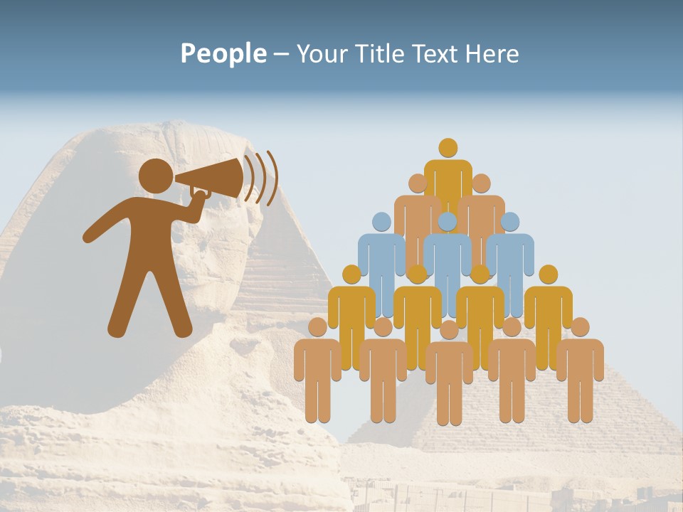 Travel Iconic Pyramid PowerPoint Template