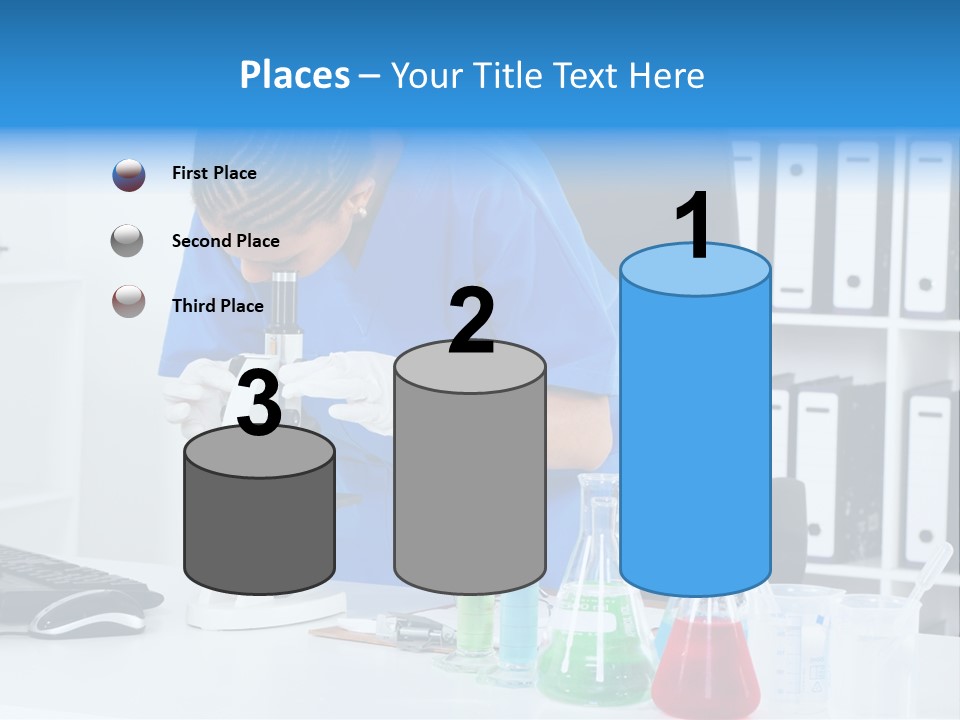 Office Medical Afro PowerPoint Template