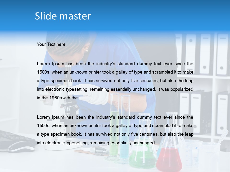 Office Medical Afro PowerPoint Template