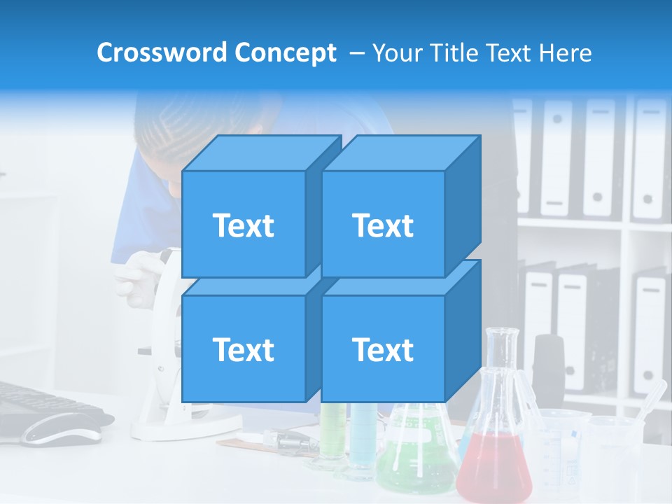 Office Medical Afro PowerPoint Template