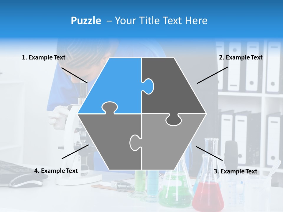 Office Medical Afro PowerPoint Template