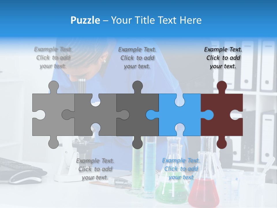 Office Medical Afro PowerPoint Template