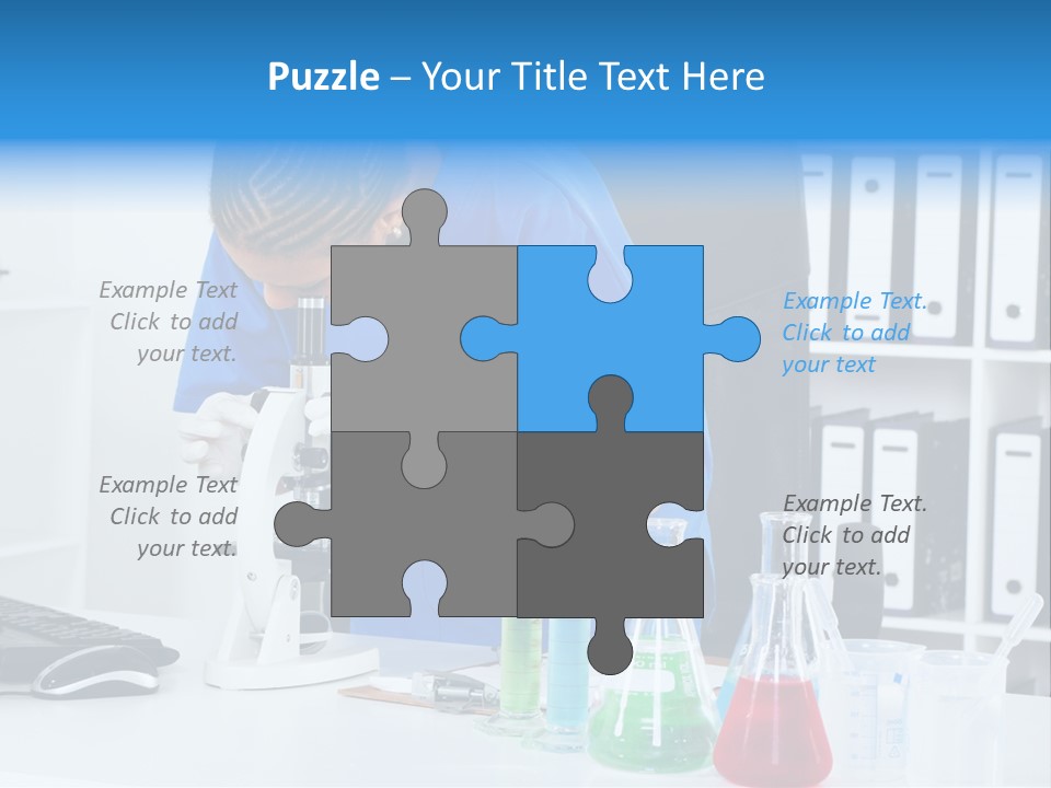 Office Medical Afro PowerPoint Template