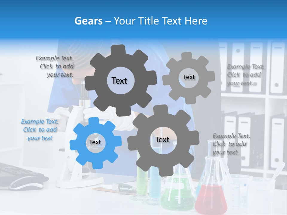 Office Medical Afro PowerPoint Template