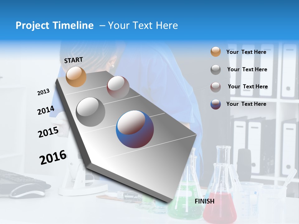 Office Medical Afro PowerPoint Template