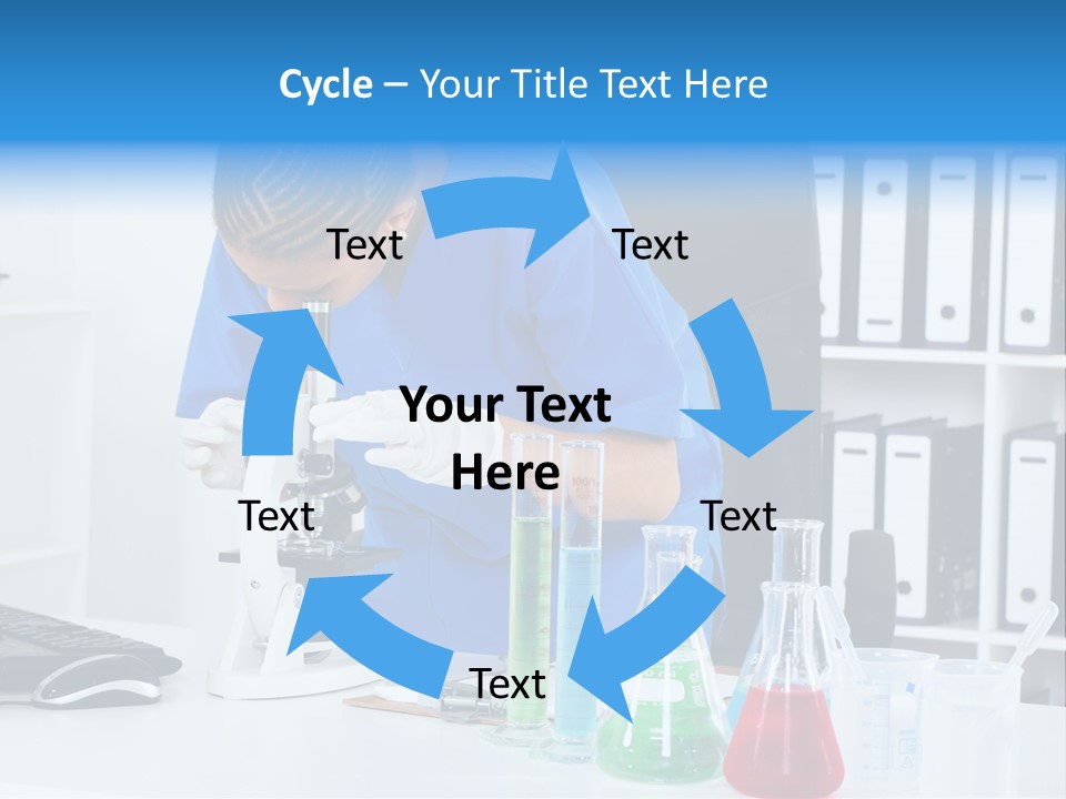Office Medical Afro PowerPoint Template