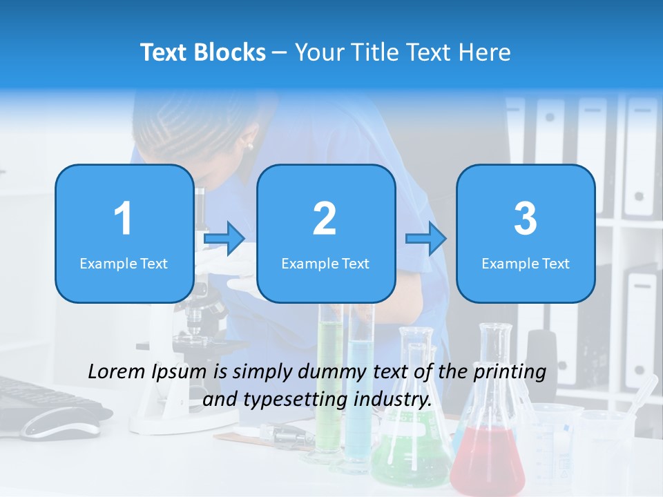 Office Medical Afro PowerPoint Template