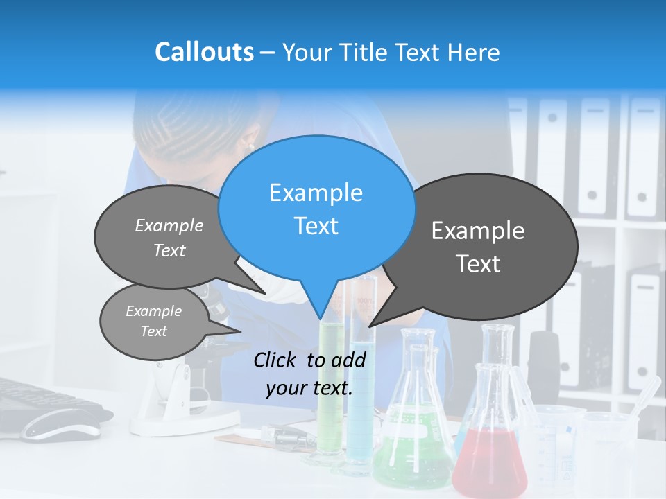 Office Medical Afro PowerPoint Template