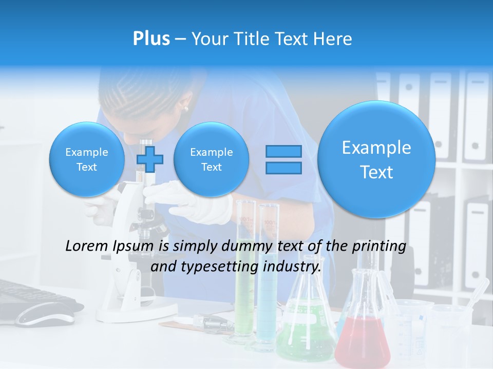 Office Medical Afro PowerPoint Template