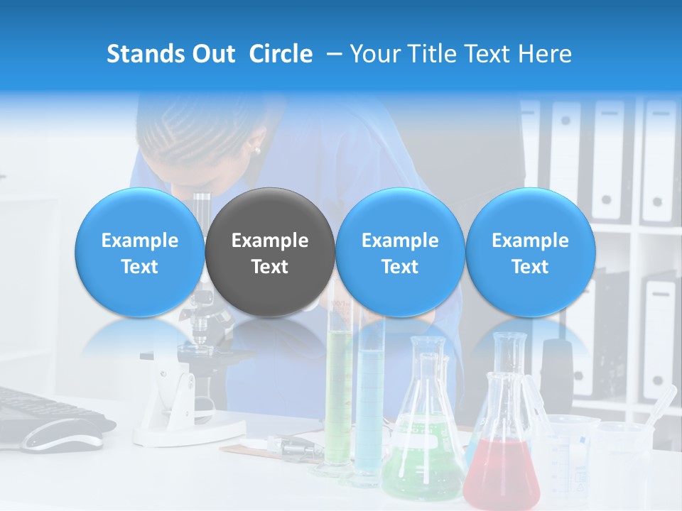 Office Medical Afro PowerPoint Template