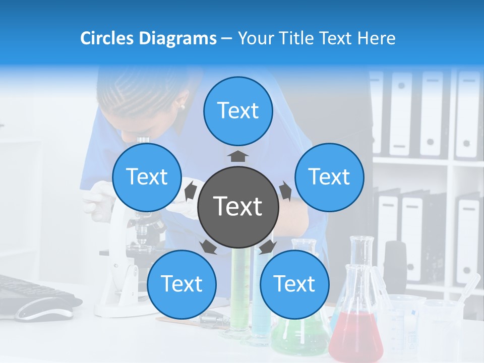 Office Medical Afro PowerPoint Template