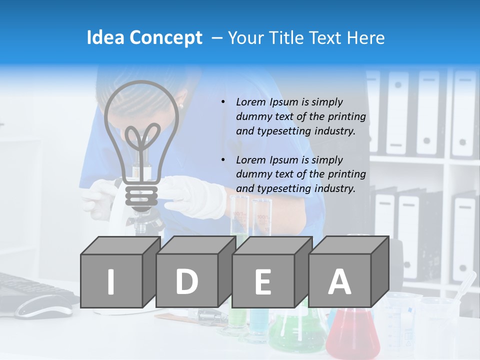 Office Medical Afro PowerPoint Template