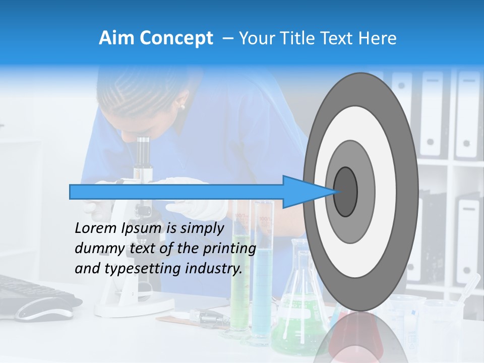 Office Medical Afro PowerPoint Template