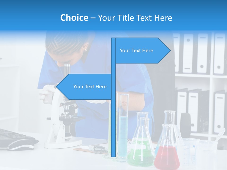 Office Medical Afro PowerPoint Template