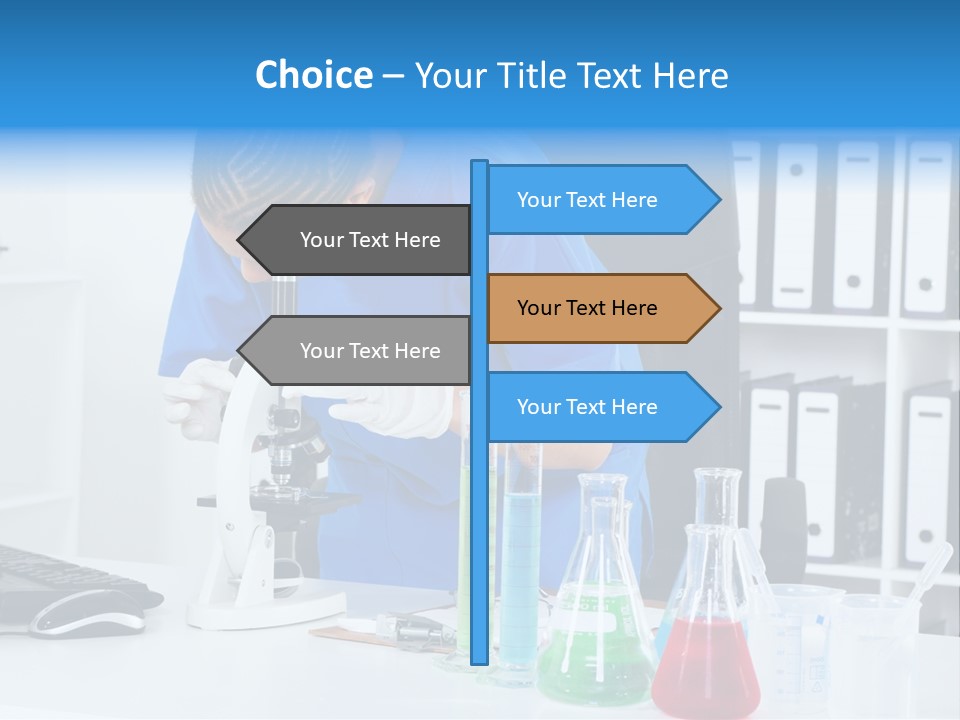 Office Medical Afro PowerPoint Template