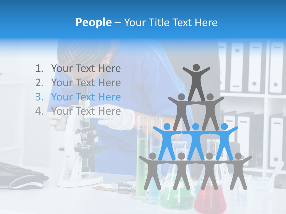 Office Medical Afro PowerPoint Template