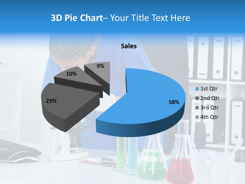 Office Medical Afro PowerPoint Template