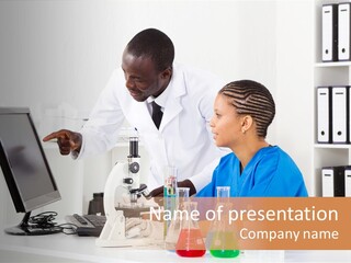 Research Scientific Liquid PowerPoint Template