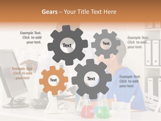 Research Scientific Liquid PowerPoint Template