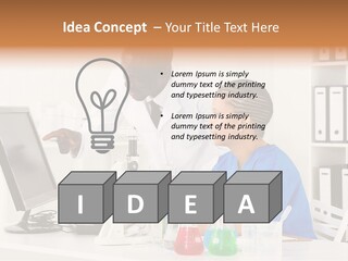 Research Scientific Liquid PowerPoint Template