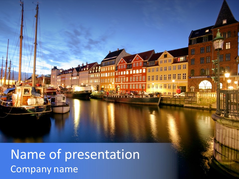 Hour Nordic Ship PowerPoint Template