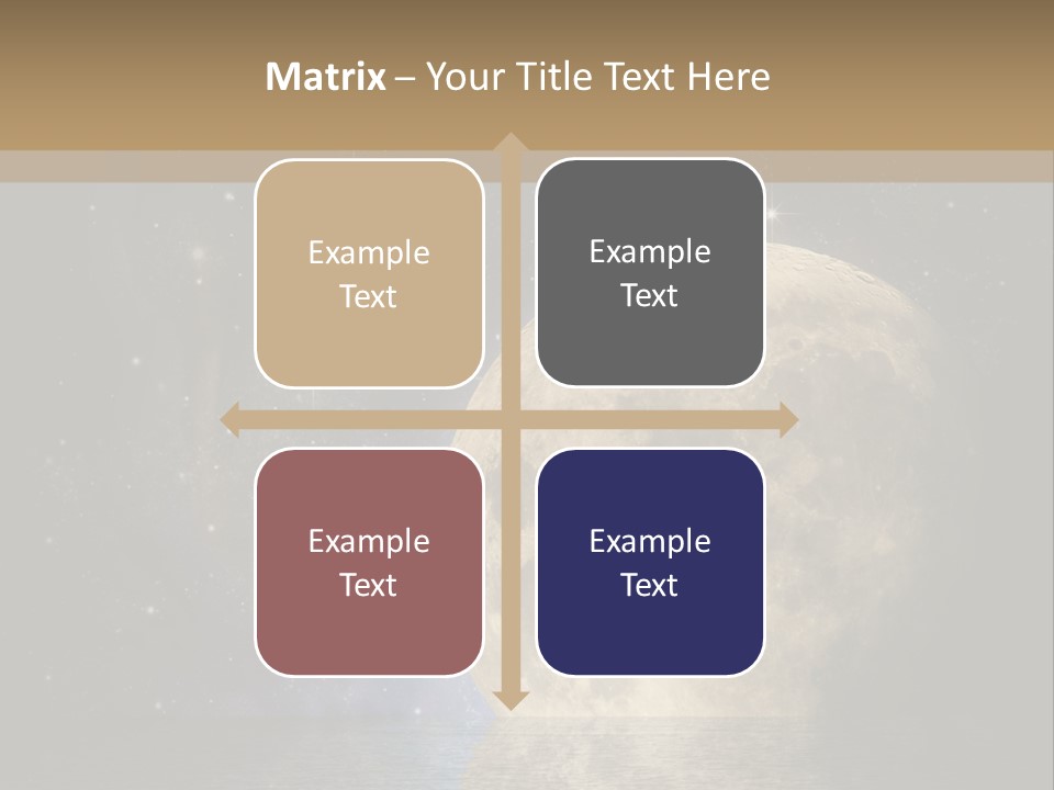 Sea Cosmos Starfield PowerPoint Template