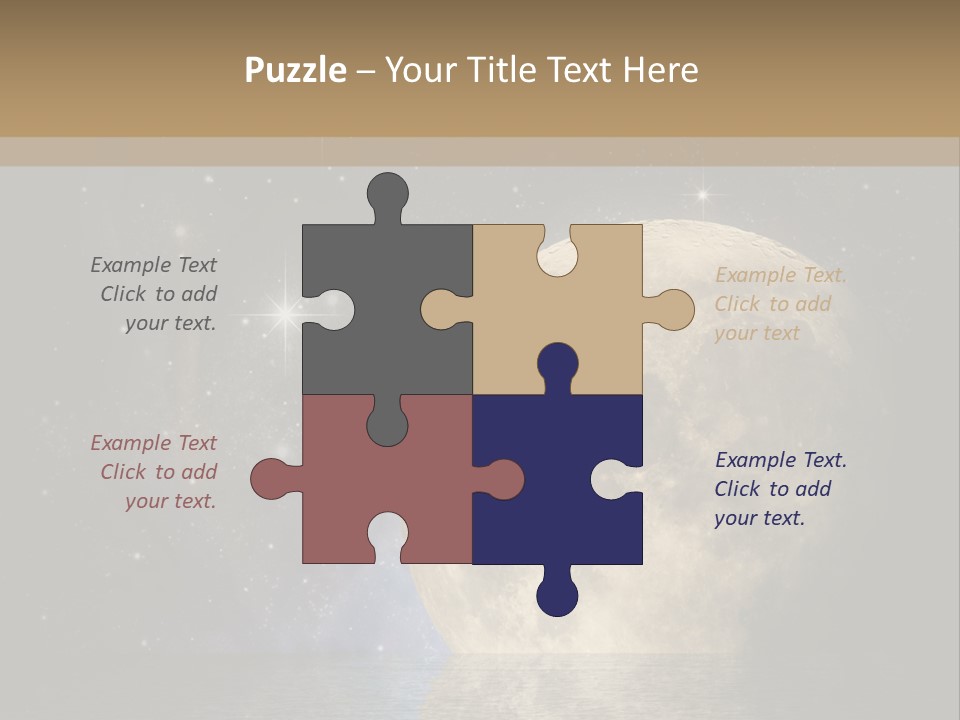 Sea Cosmos Starfield PowerPoint Template