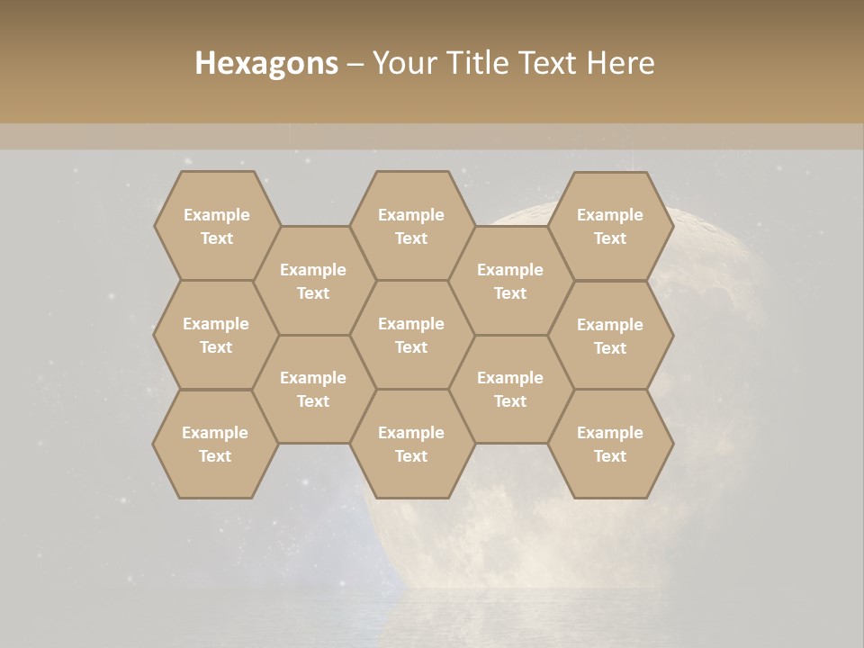 Sea Cosmos Starfield PowerPoint Template