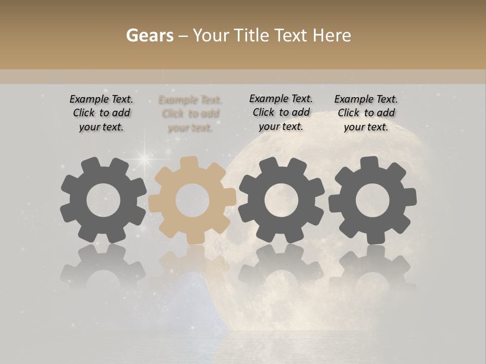 Sea Cosmos Starfield PowerPoint Template