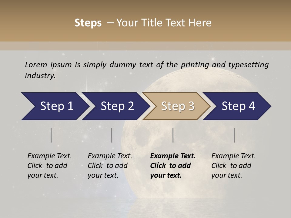 Sea Cosmos Starfield PowerPoint Template