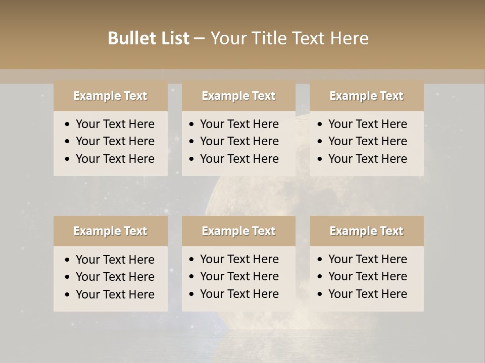 Sea Cosmos Starfield PowerPoint Template