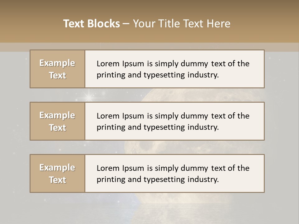 Sea Cosmos Starfield PowerPoint Template