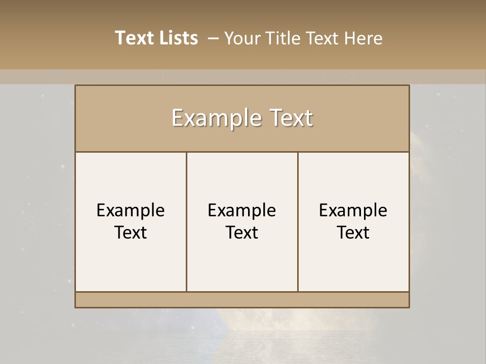 Sea Cosmos Starfield PowerPoint Template