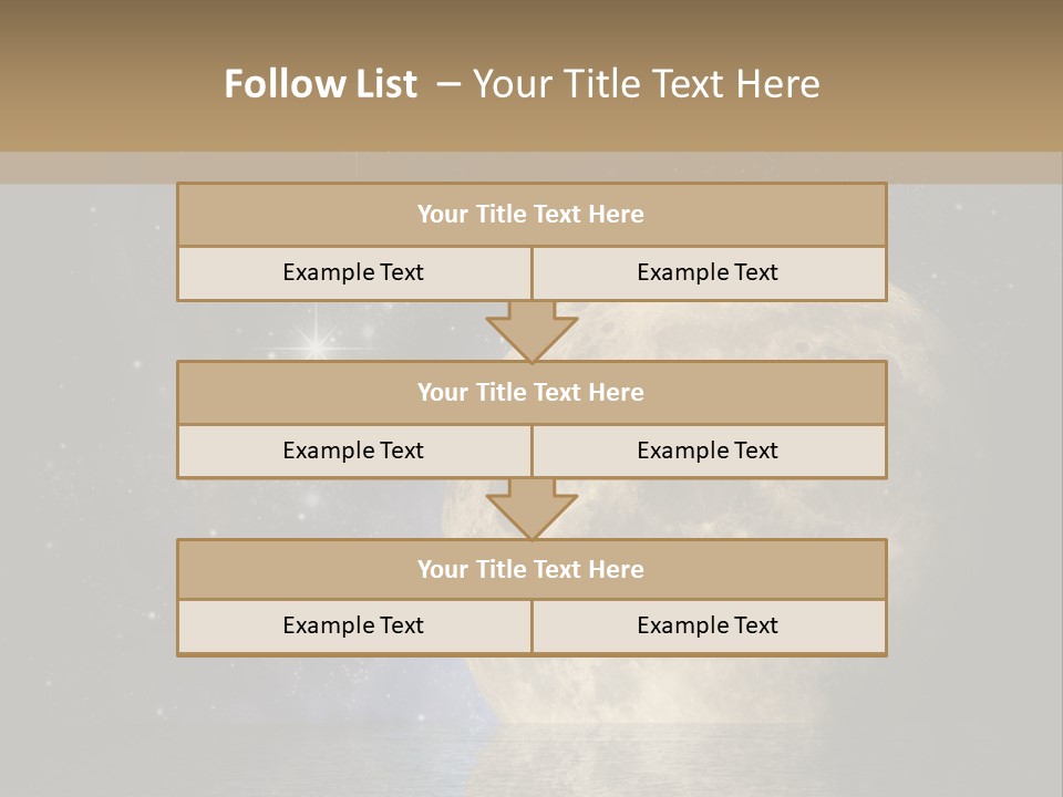 Sea Cosmos Starfield PowerPoint Template