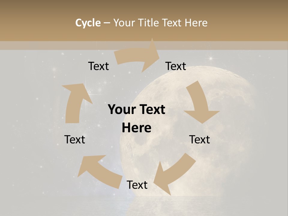 Sea Cosmos Starfield PowerPoint Template