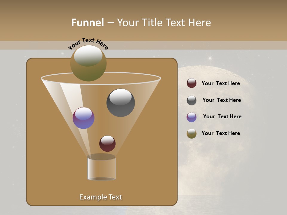 Sea Cosmos Starfield PowerPoint Template