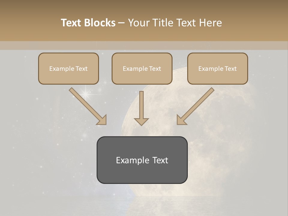 Sea Cosmos Starfield PowerPoint Template