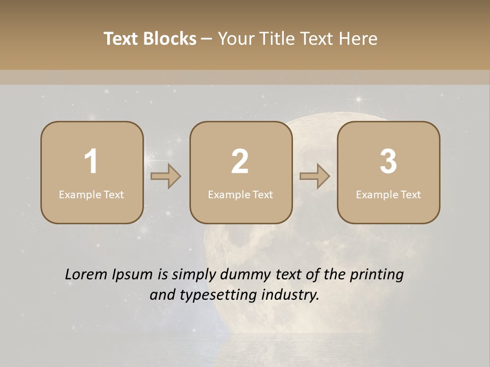 Sea Cosmos Starfield PowerPoint Template
