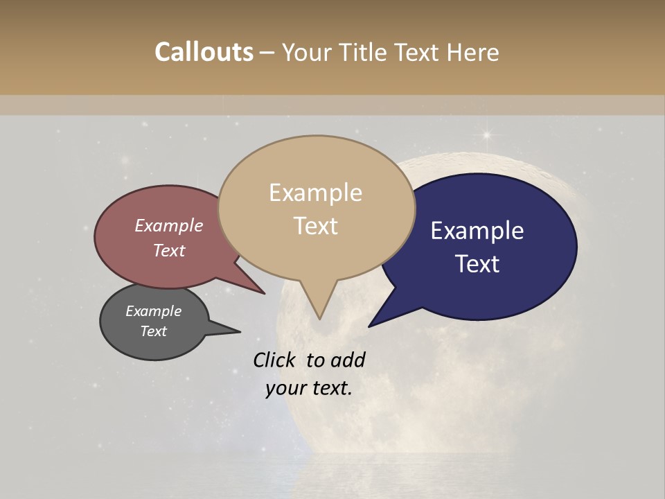 Sea Cosmos Starfield PowerPoint Template
