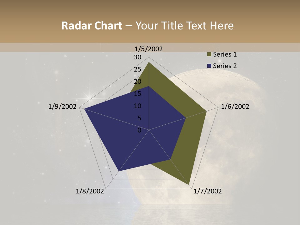 Sea Cosmos Starfield PowerPoint Template