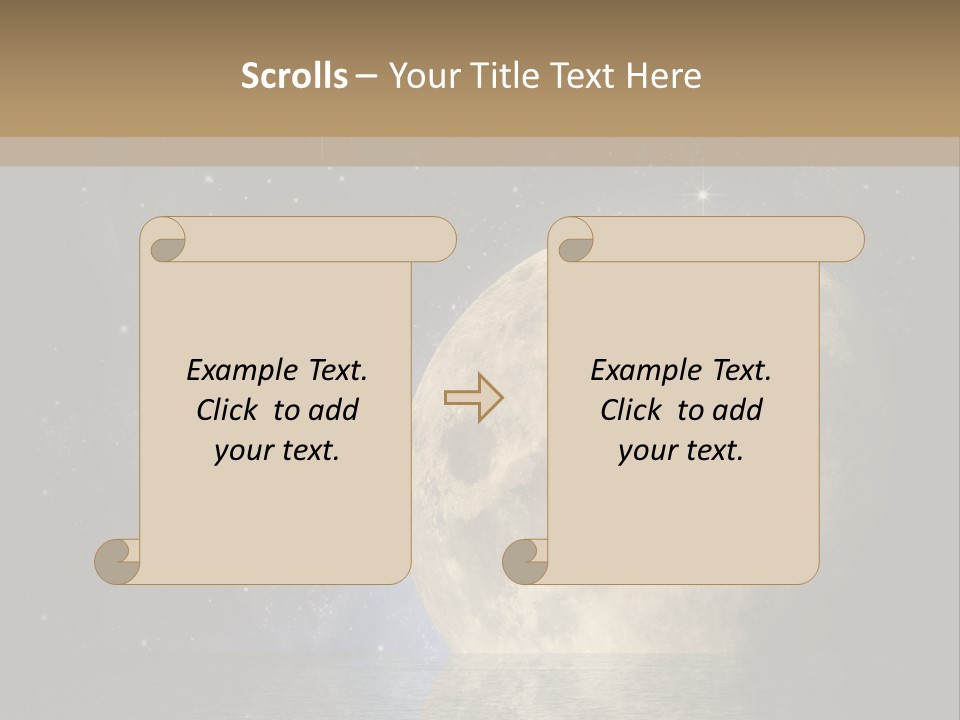 Sea Cosmos Starfield PowerPoint Template