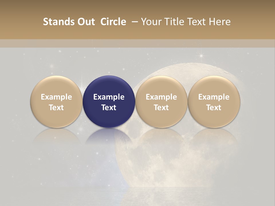 Sea Cosmos Starfield PowerPoint Template