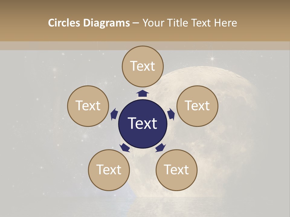 Sea Cosmos Starfield PowerPoint Template