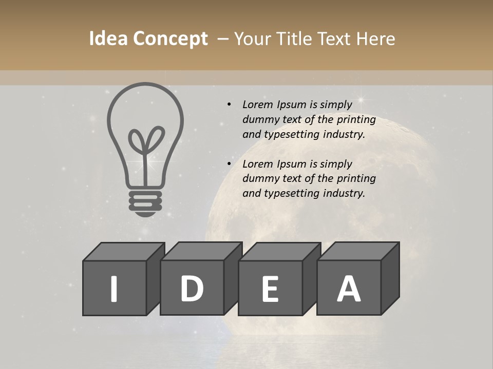 Sea Cosmos Starfield PowerPoint Template