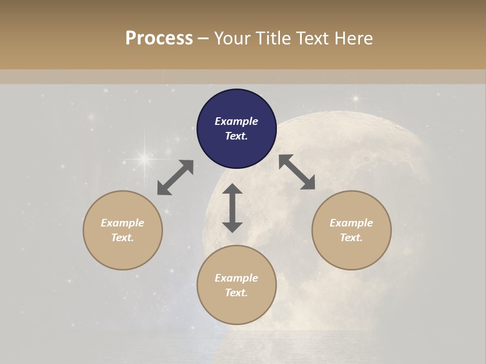 Sea Cosmos Starfield PowerPoint Template