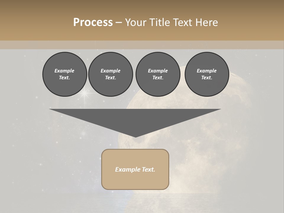 Sea Cosmos Starfield PowerPoint Template