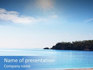 Blue Leisure City PowerPoint Template